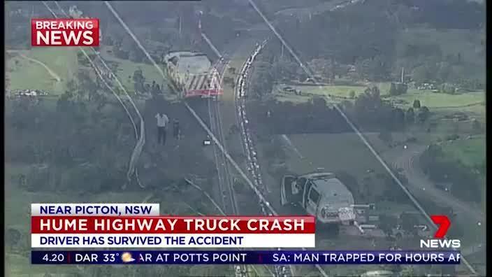 Hume Highway Truck Crash | Daily Telegraph