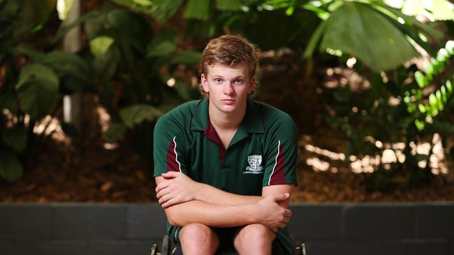 Year 12 St Mary's student Joel Mundie. Picture: Brendan Radke