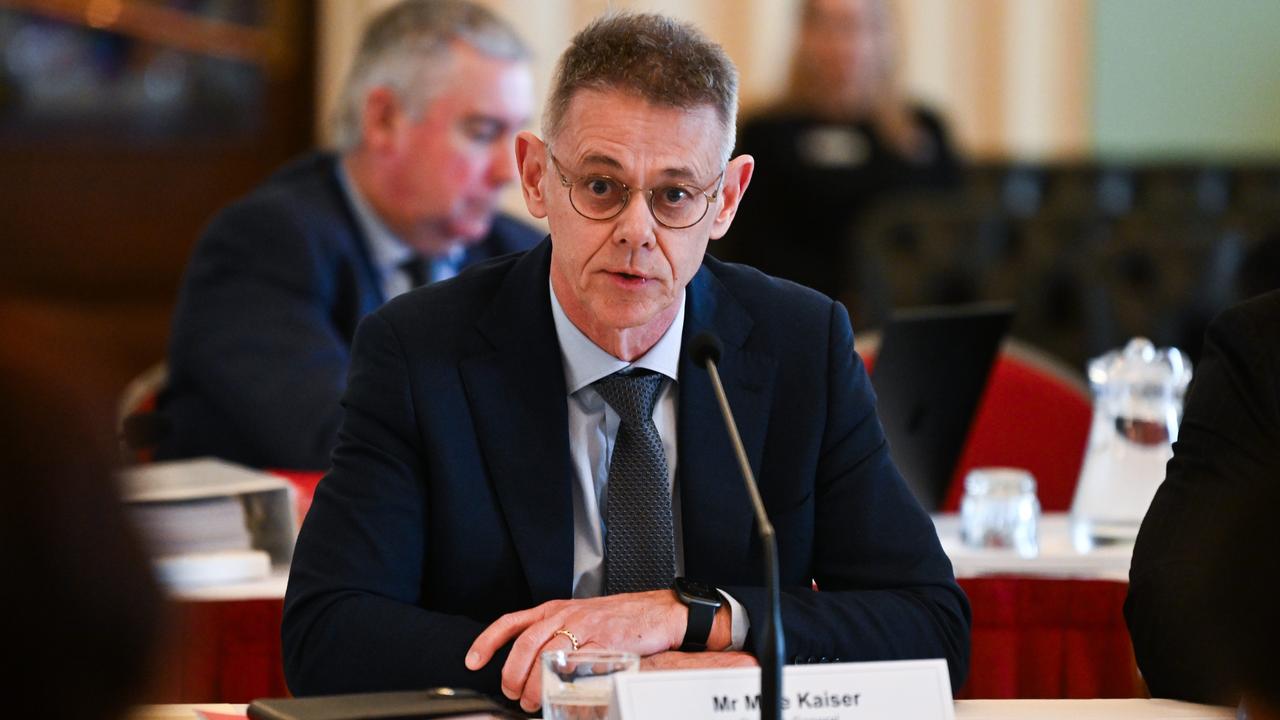 BRISBANE, AUSTRALIA - NewsWire Photos - JULY 23, 2024. Queensland Director General of the Department of Premier and Cabinet Mike Kaiser during an Estimates Committee hearing at Parliament House.Picture: Dan Peled / NewsWire