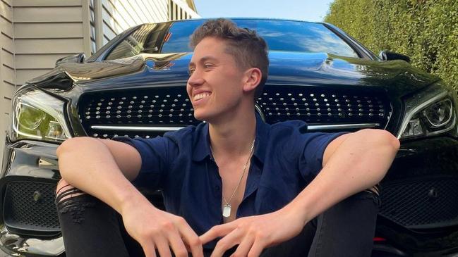 He treated himself to a new car to celebrate his success. Picture: @morganhipworth / Instagram