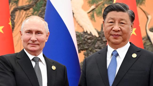 Russia's President Vladimir Putin and Chinese President Xi Jinping