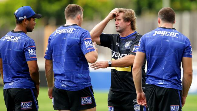 Hasler couldn’t replicate his Manly success with the Bulldogs. Picture: Gregg Porteous