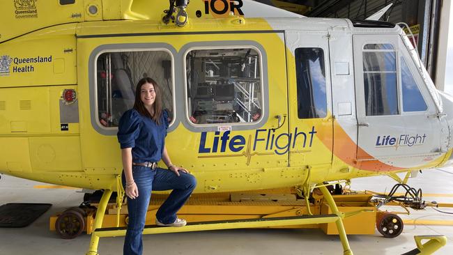 The RACQ-sponsored LifeFlight retrieval service.