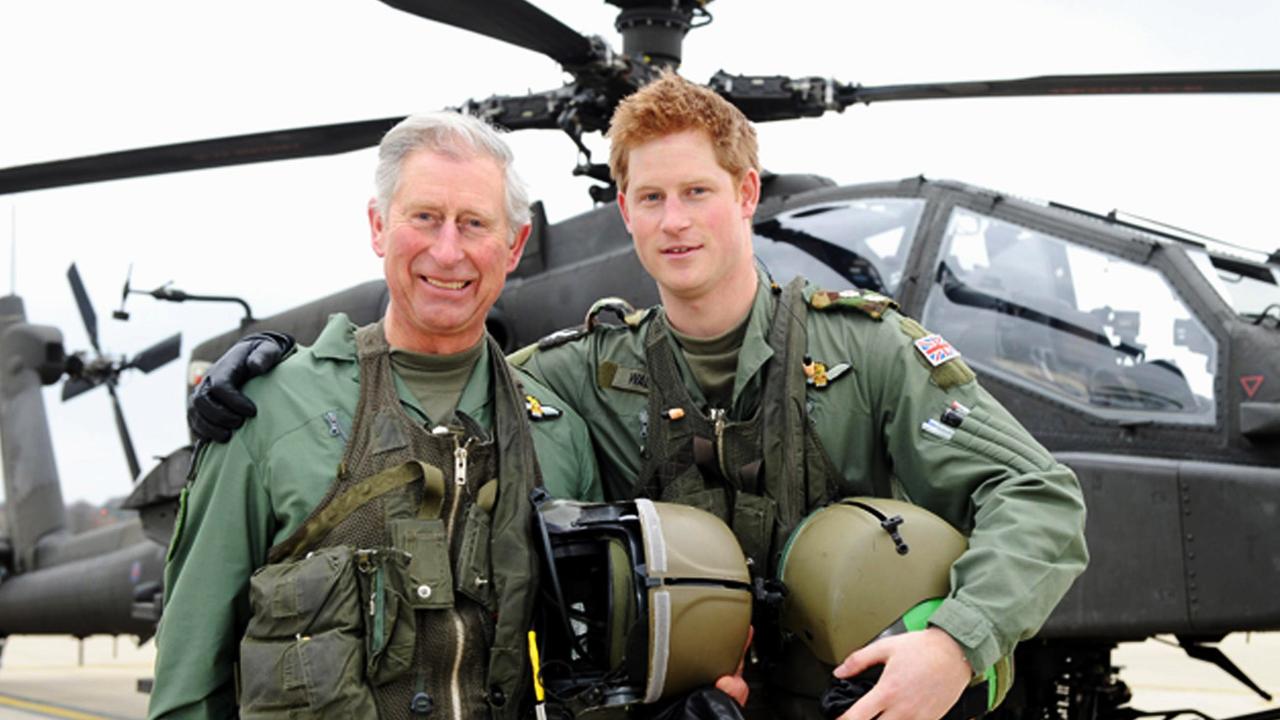 Prince Harry said that his father financially cut him off just days after announcing the security detail protecting his family would also be pulled. Picture: Richard Dawson/MoD via Getty