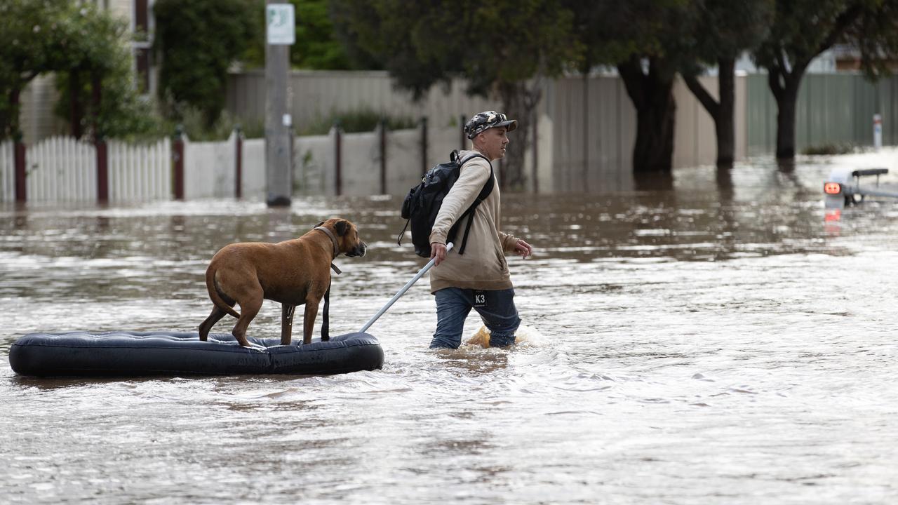 A man and his dog make do in Rochester. Picture: Jason Edwards