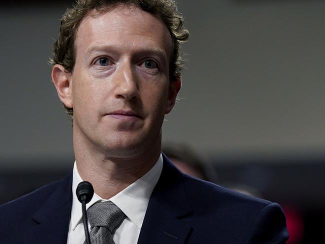 Mark Zuckerberg, chief executive officer of Meta Platforms Inc., during a Senate Judiciary Committee hearing in Washington, DC, US, on Wednesday, Jan. 31, 2024. Congress has increasingly scrutinized social media platforms as growing evidence suggests that excessive use and the proliferation of harmful content may be damaging young people's mental health. Photographer: Kent Nishimura/Bloomberg