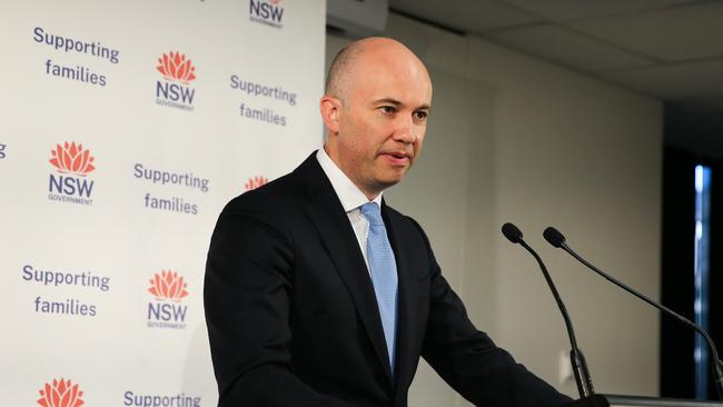 NSW Treasurer Matt Kean speaks to the media during a press conference ahead of delivering the 2022-23 NSW Budget in Sydney. Picture NCA Newswire/ Gaye Gerard.