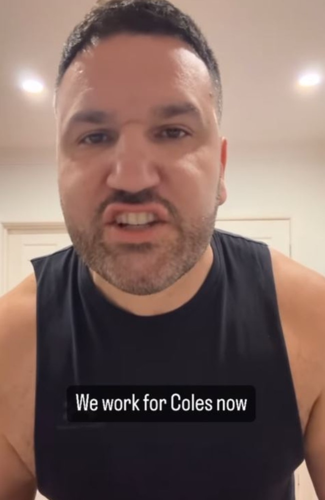 Joe Salanitri, a comedian from Melbourne, has gone viral for his rant about supermarket self-serve checkouts. Picture: Instagram/joesalanitri