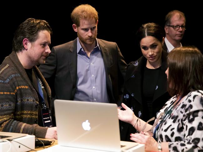 The royal couple are supporting mental health initiatives. Picture: AP