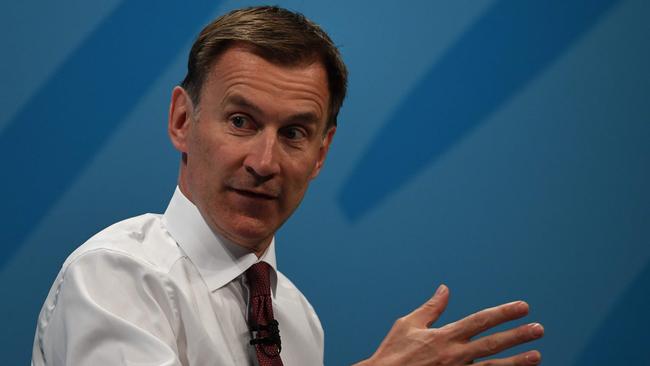 Tory leadership contender Jeremy Hunt. Picture: AFP