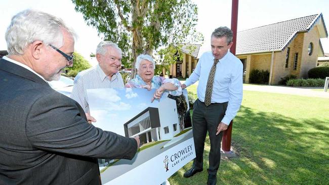 MP Kevin Hogan announces major renovations at the Crowley Care Services iin Ballina as part of a federal funding contribution. Picture: Marc Stapelberg