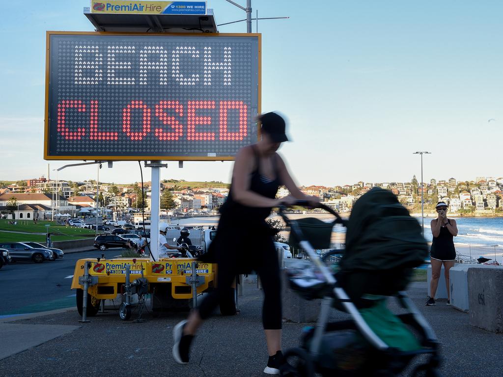 Some Sydney beaches will be reopening soon for exercise purposes, with sunbaking still not being permitted. Picture: AAP Image/Bianca De Marchi