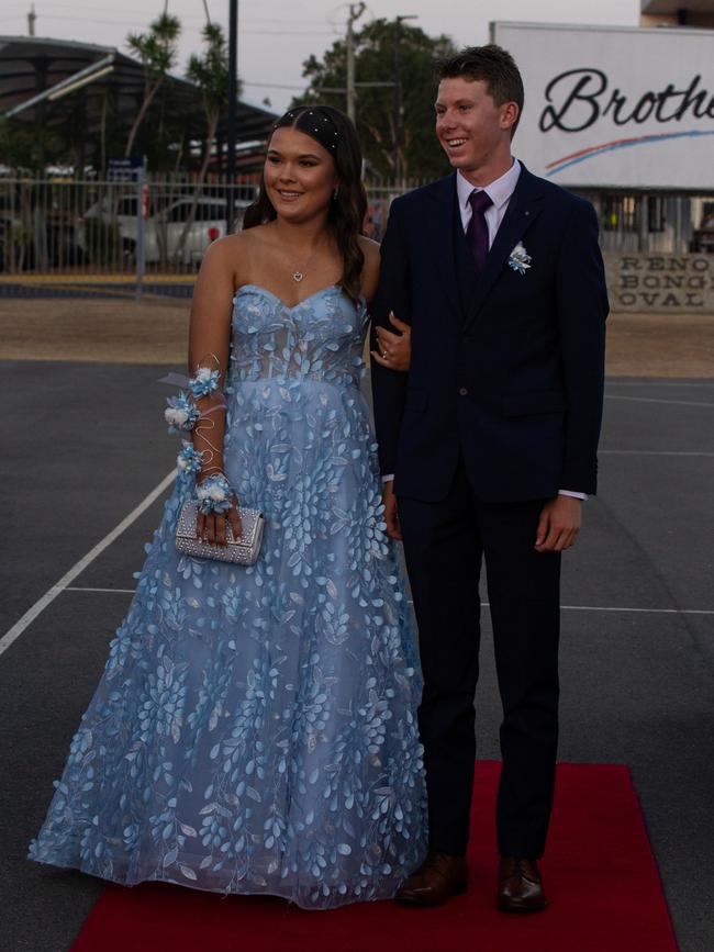 Joey Vella and Sienna Clark at the 2023 St Lukes Anglican College formal.