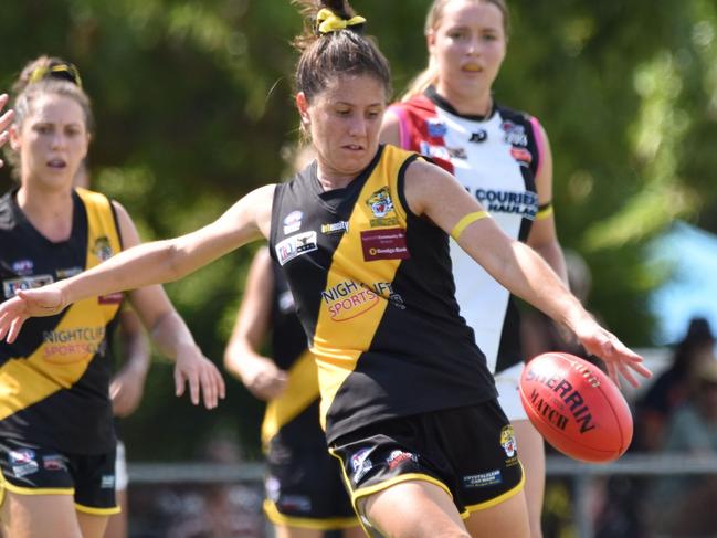 The Women’s team of the year midfield. Picture: Tymunna Clement / AFLNT Media