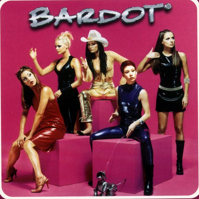 Bardot as dolls on the cover of their self-titled debut album. Picture: Supplied.