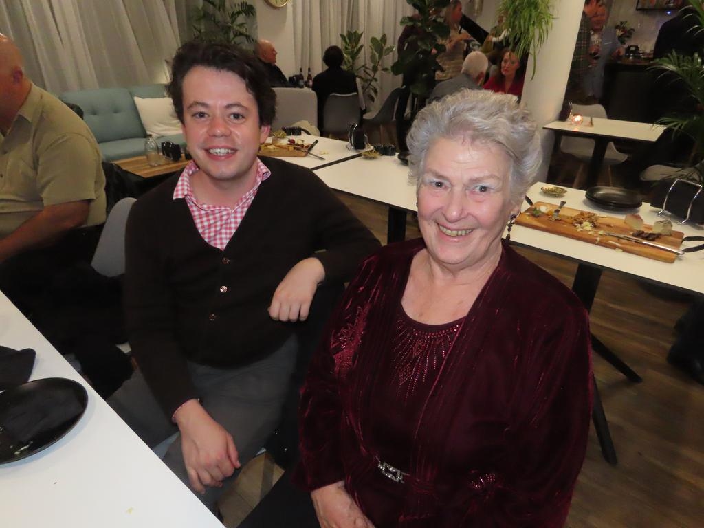 Kate Ayres and Tony Jacobi at the opening of Tannins at Torquay.