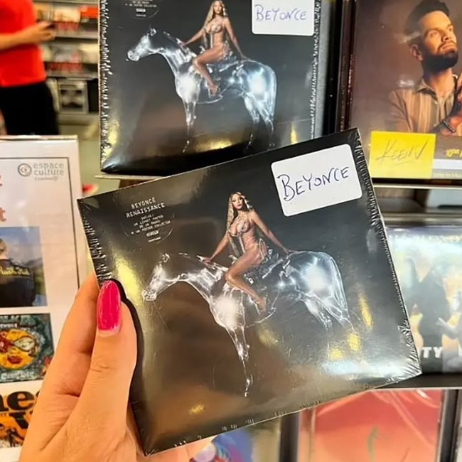 A fan posted this picture of Beyonce’s album already on sale.