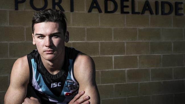 Connor Rozee was an inspired selection for the Power at last year’s draft. Picture: Sarah Reed