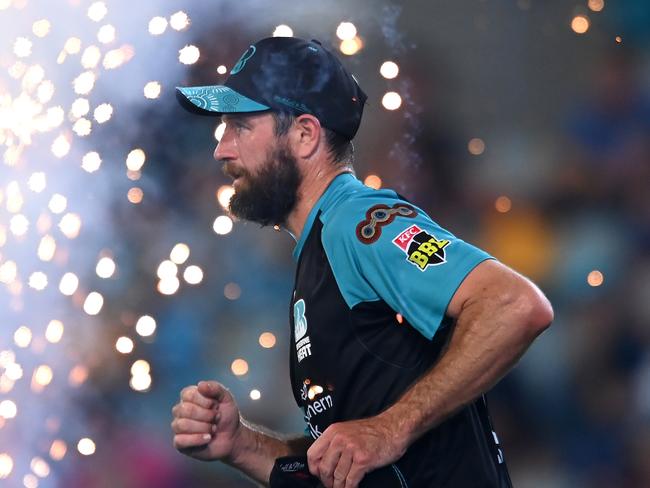 BRISBANE, AUSTRALIA - JANUARY 10: Michael Neser of the Heat takes to the field during the BBL match between the Brisbane Heat and the Perth Scorchers at The Gabba, on January 10, 2024, in Brisbane, Australia. (Photo by Albert Perez/Getty Images)