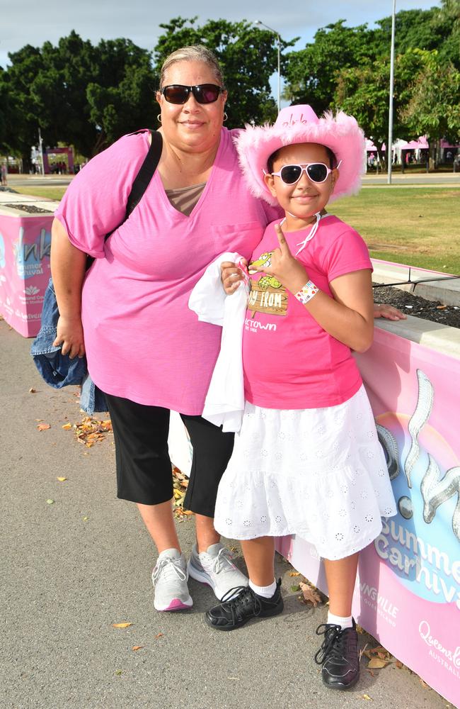 Socials at Pink convert at Townsville's Queensland Country Bank Stadium. Bessie and Alanna Marshall. 9. Picture: Evan Morgan