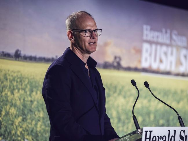 News Corp Australia Executive Chairman Michael Miller opened the summit. Picture: Nicole Cleary