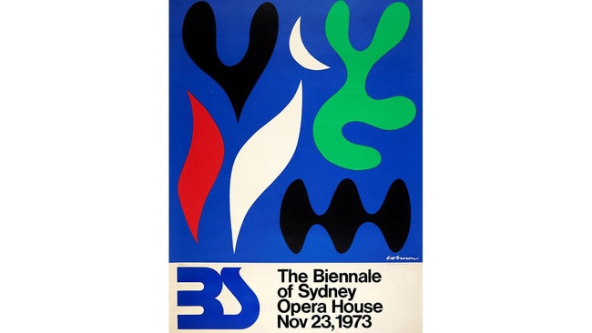 Poster for the inaugural Sydney Biennale, 1973.