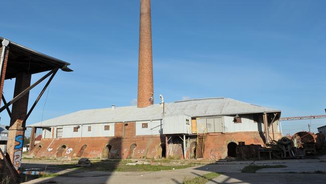 The Dawson St brickworks site in Brunswick before redevelopment.