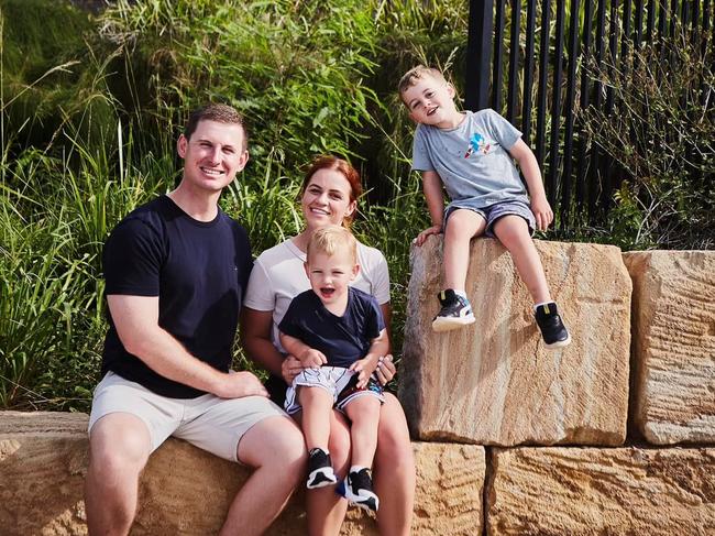 REAL ESTATE: Rajni and Jitesh Shah with their two children at their new home in a master-planned community by Urbex in Mango Hill. Image supplied.