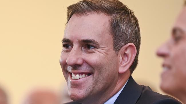 CANBERRA, Australia, NewsWire Photos. May 13, 2024: Federal Treasurer Jim Chalmers during Prime Minister Anthony AlbaneseÃ¢â¬â¢s addresses to the Labor caucus at Parliament House in Canberra ahead of the 2024 Federal Budget. Picture: NCA NewsWire / Martin Ollman