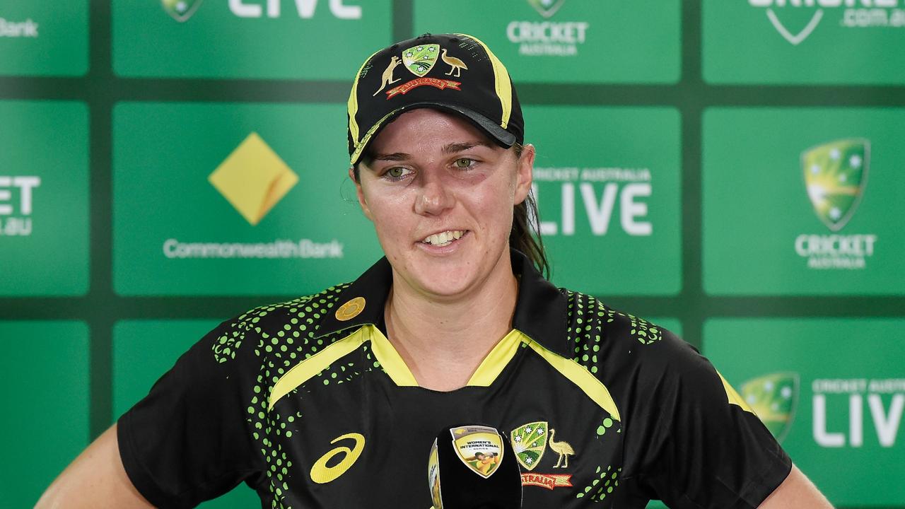 Tahlia McGrath was named player of the series after a run of matchwinning efforts. Picture: Getty