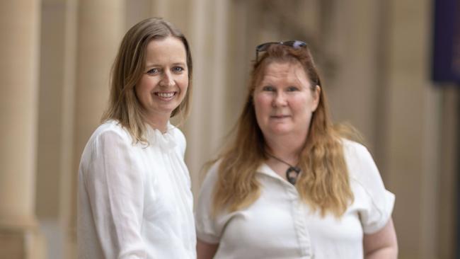 Assistant Minister for Autism Emily Bourke and Dr Emma Goodall. Picture by Kelly Barnes