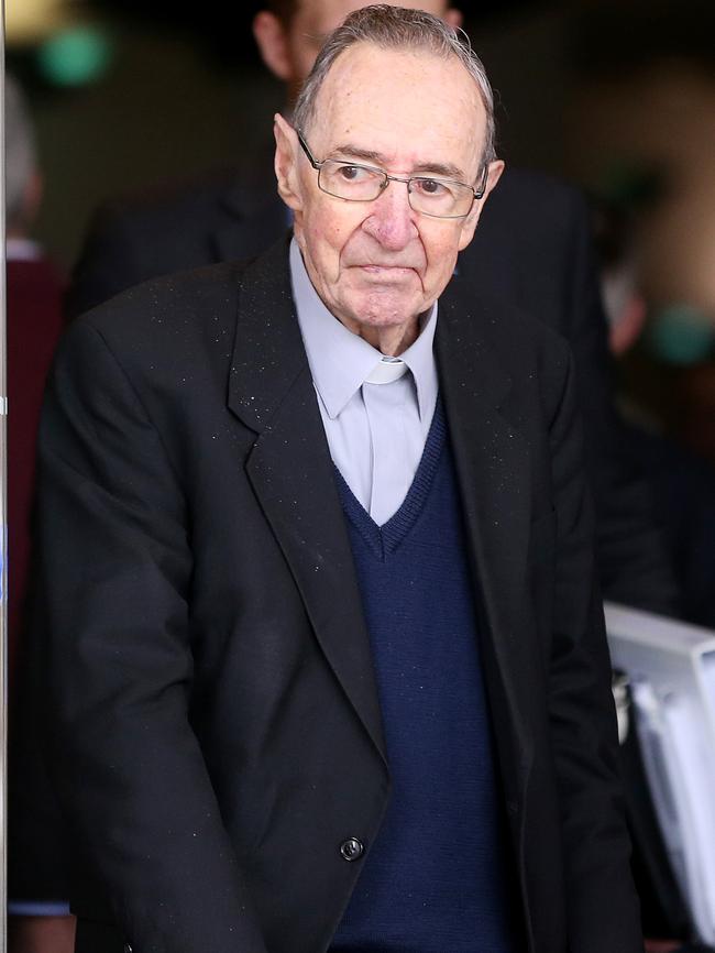 Former Ballarat bishop Ronald Mulkearns. Picture: Mike Dugdale