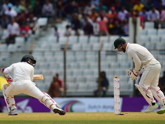 Wade has managed two sharp stumpings in the second Test.