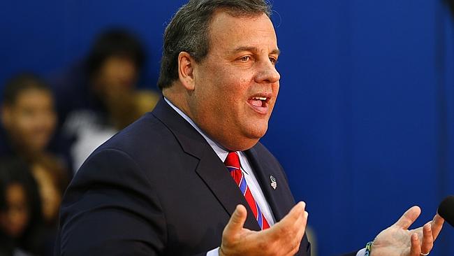 Mr Christie is often the subject of weight jokes. Picture: AP 