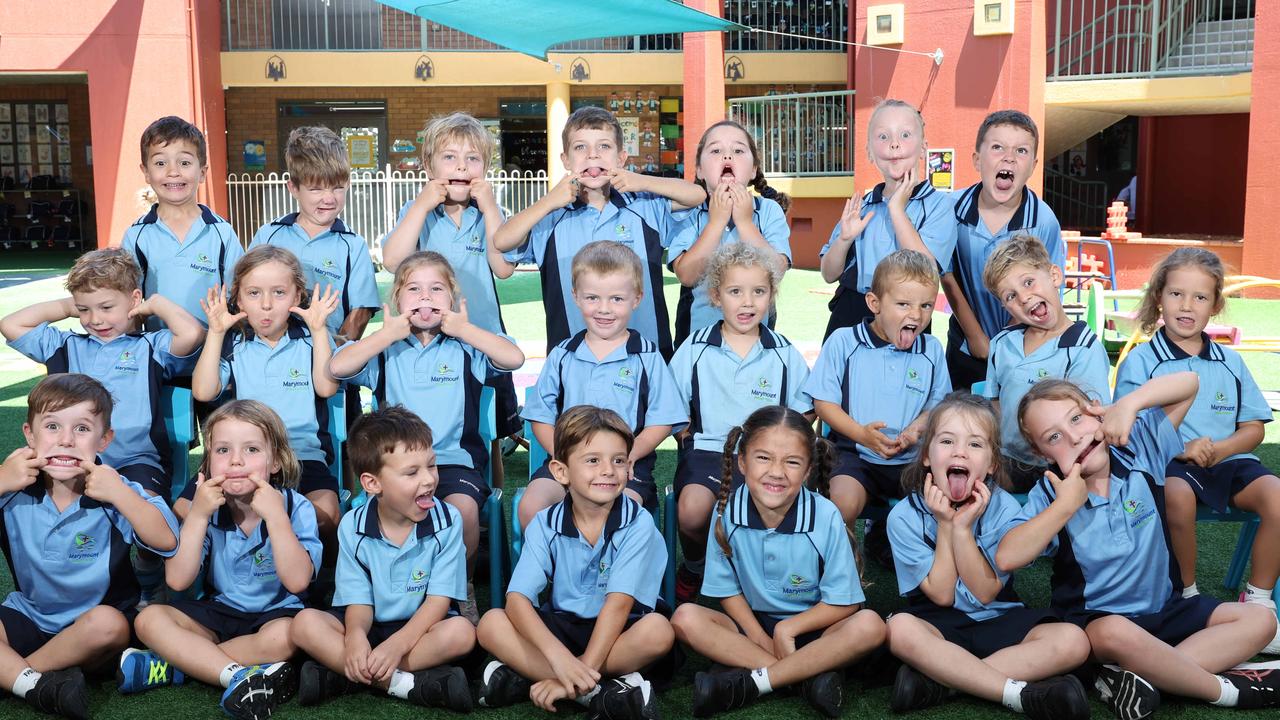 My First Year: Marymount Primary School Prep R. Back Row - Georgie, Cleo, Holly, Archer, Mason, Franklin, Hugo, Cav. Middle Row - Hawk, Lumie, Imogen, Alaska, Isaac, Lottie, Sienna, Charlotte. Front Row - Arlo, Winnie, Oliver, Ari, Presley, Laura, Ellie. Picture Glenn Hampson