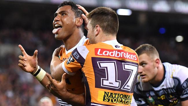 Tevita Pangai jnr (left) has knocked back big offers to stay loyal to Bennett. picture: AAP