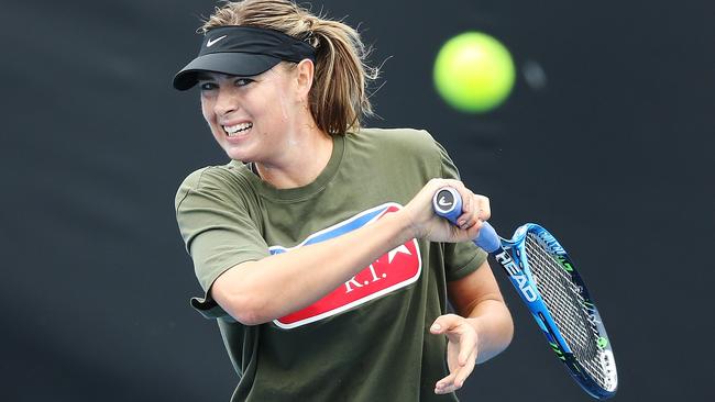 Maria Sharapova hasn’t played at the Australian Open since testing positive to Meldonium in 2015. Picture: Getty