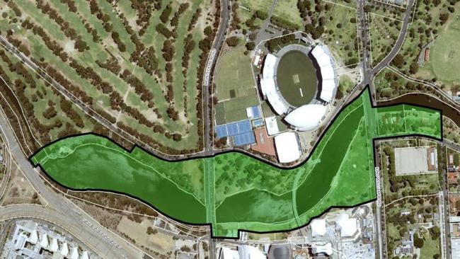 The proposed new waterfront activation” subzone in the Riverbank Precinct. Picture: PlanSA