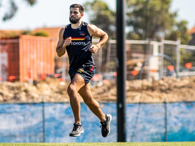 Wayne Milera is making strides in his recovery from a knee injury. Picture: AFC