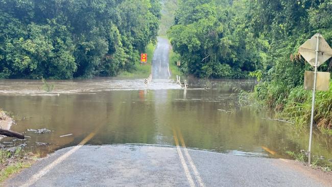 Many roads remained flooded throughout the South Burnett region Tuesday morning. Picture: Annette Beeston/Facebook