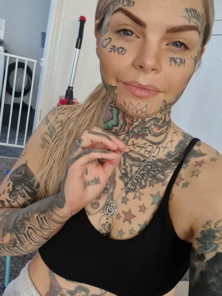 She knows people judge her for her tattoos. Picture: Claire Elsie-Rose