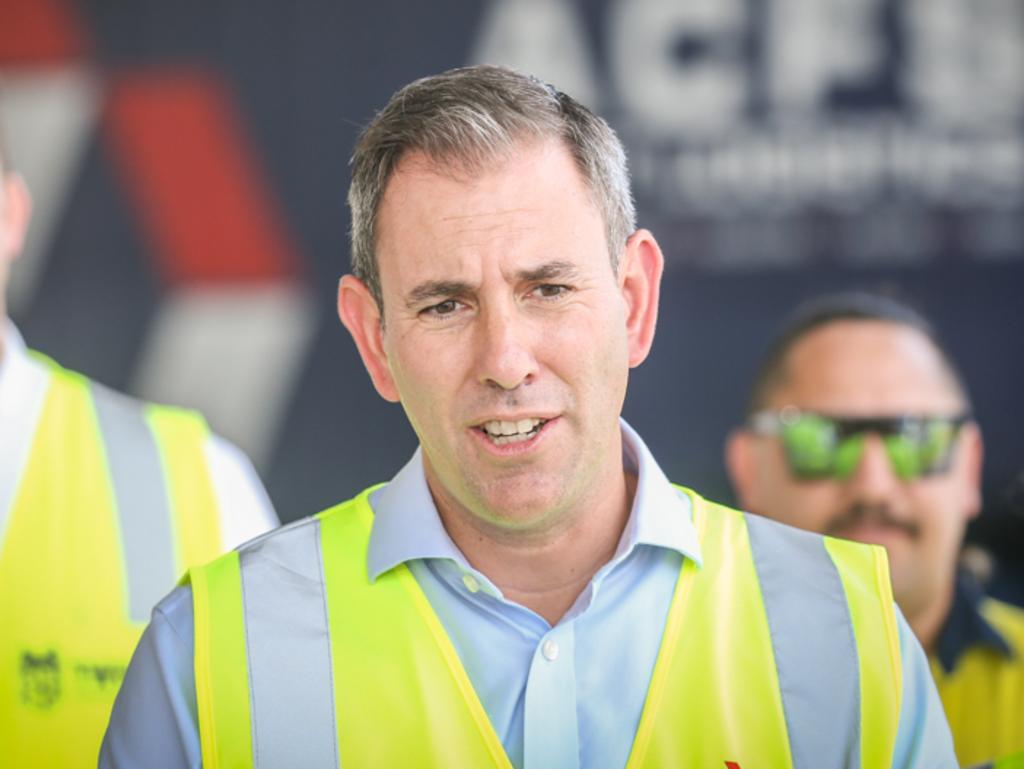 Treasurer Jim Chalmers speaks about the cost-of-living tax cuts that have been passed. Picture: NCA NewsWire / Glenn Campbell