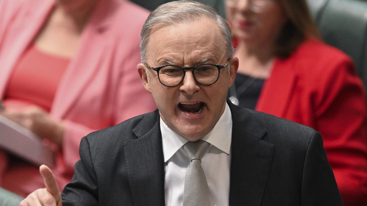 Anthony Albanese during Question Time at Parliament House in Canberra. Picture: NCA NewsWire / Martin Ollman