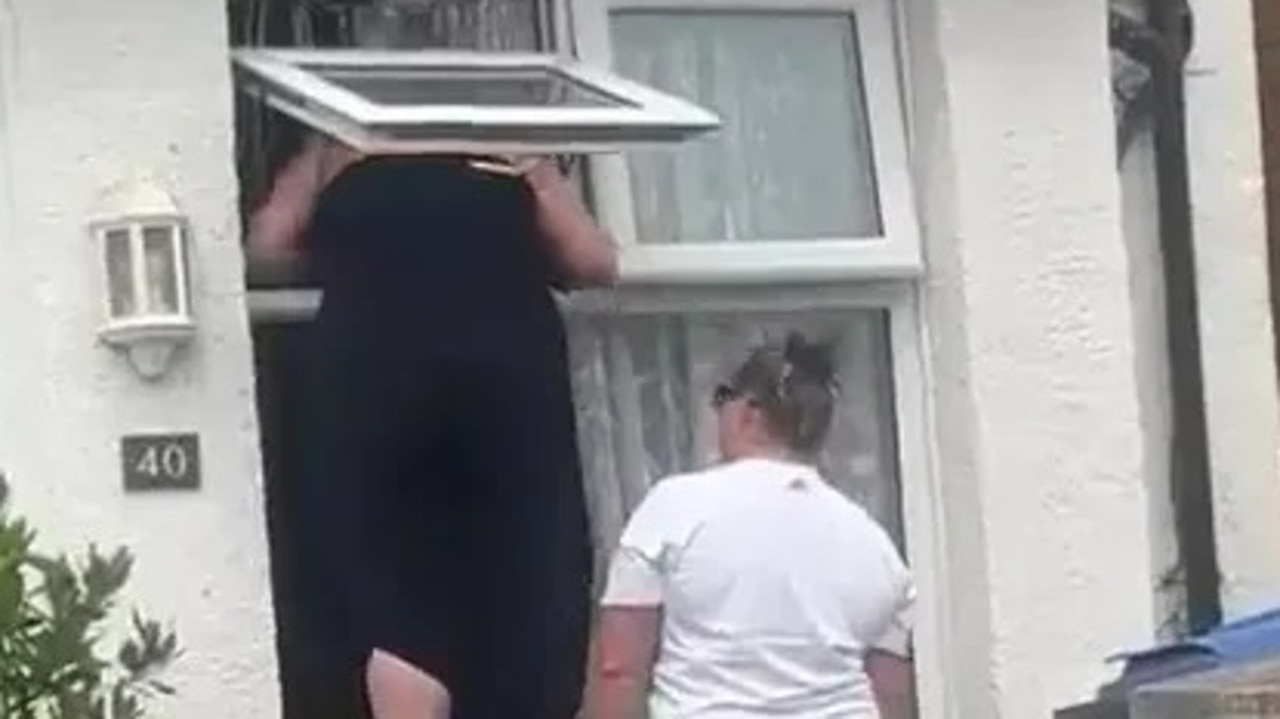 Woman went viral flashing boobs while breaking into own house