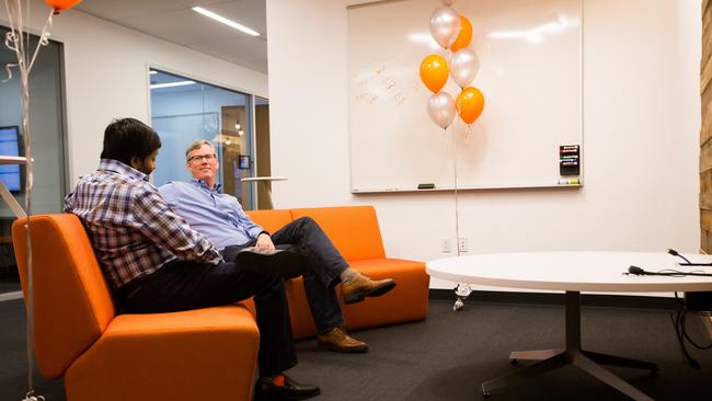 Hubspot co-founders Brian Halligan and Dharmesh Shah. Source: Supplied.