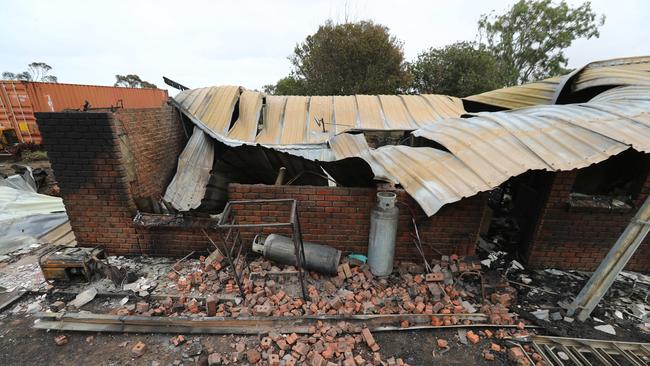 12.11.2019.Port Lincoln fire damage.One of the homes gutted by the Port Lincoln fire. PIC TAIT SCHMAAL.