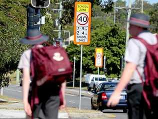 PANIC TIME: Parents can lose the driving plot at school drop-off. Picture: Renae Droop