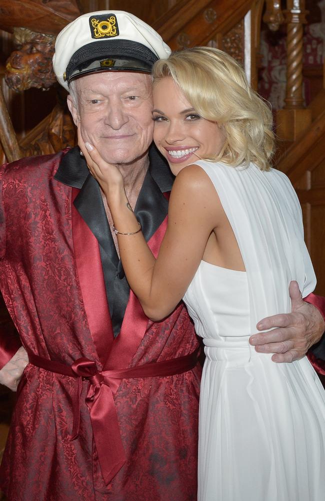 Dani Mathers with Hugh Hefner.