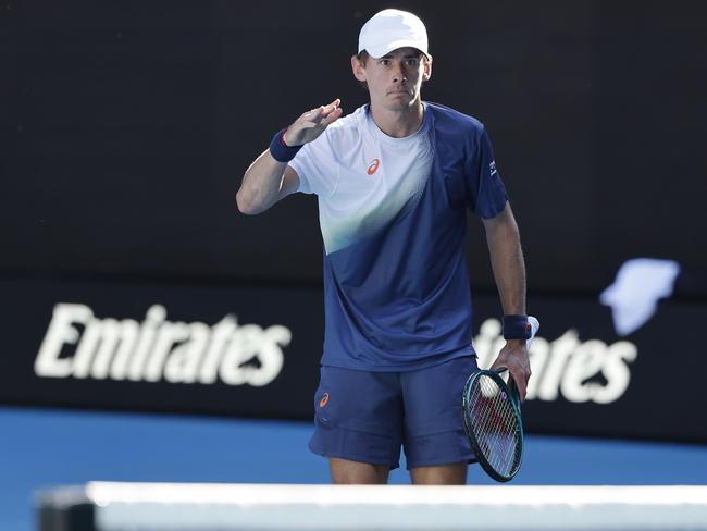 De Minaur will face an unseeded opponent in the next round. Picture: Getty Images