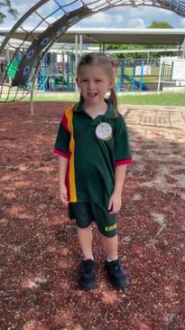 Slade Point and Eimeo Road State School preppies tell what they're excited for on their first day